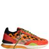 HOFF WOMENS LACE TRAINER - ORANGE ANIMAL PRINT
